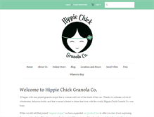 Tablet Screenshot of hippiechick-granola.com